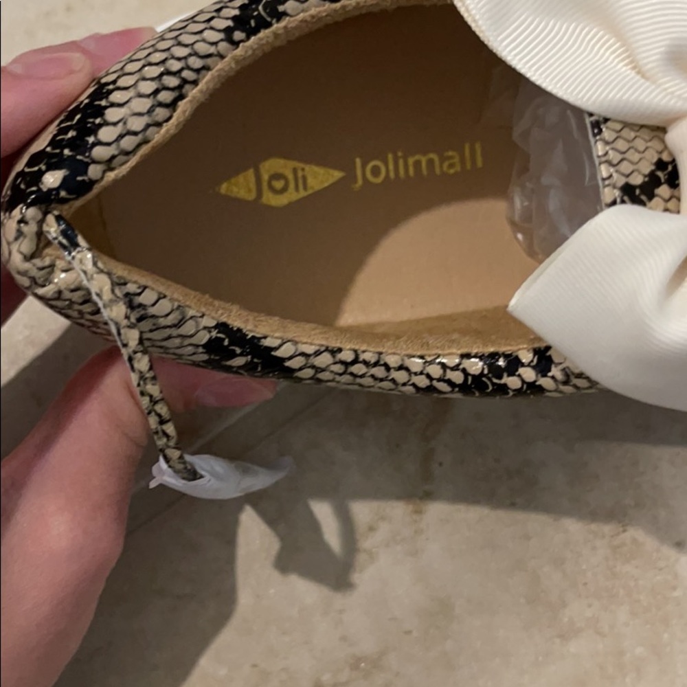 Brand new faux snakeskin sneakers